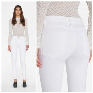 🆕️ Frame Denim Le High Skinny Blanc Stretch Slimming Baddie Size 30